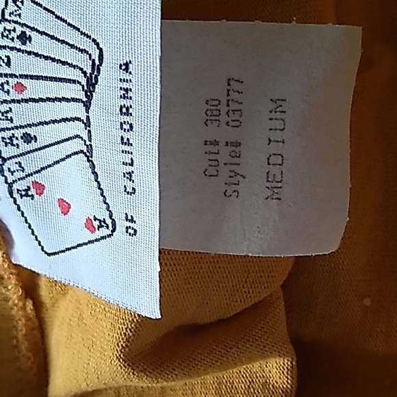 80's Vintage Yellow Skirt, 100% Cotton - Picture 5 of 6